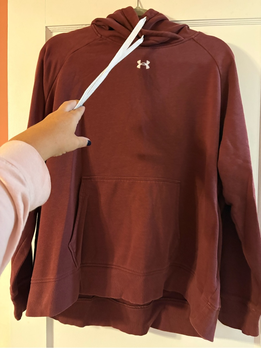 Under Armour Women's Cowl-Neck Pullover Hoodie - Rust/maroon